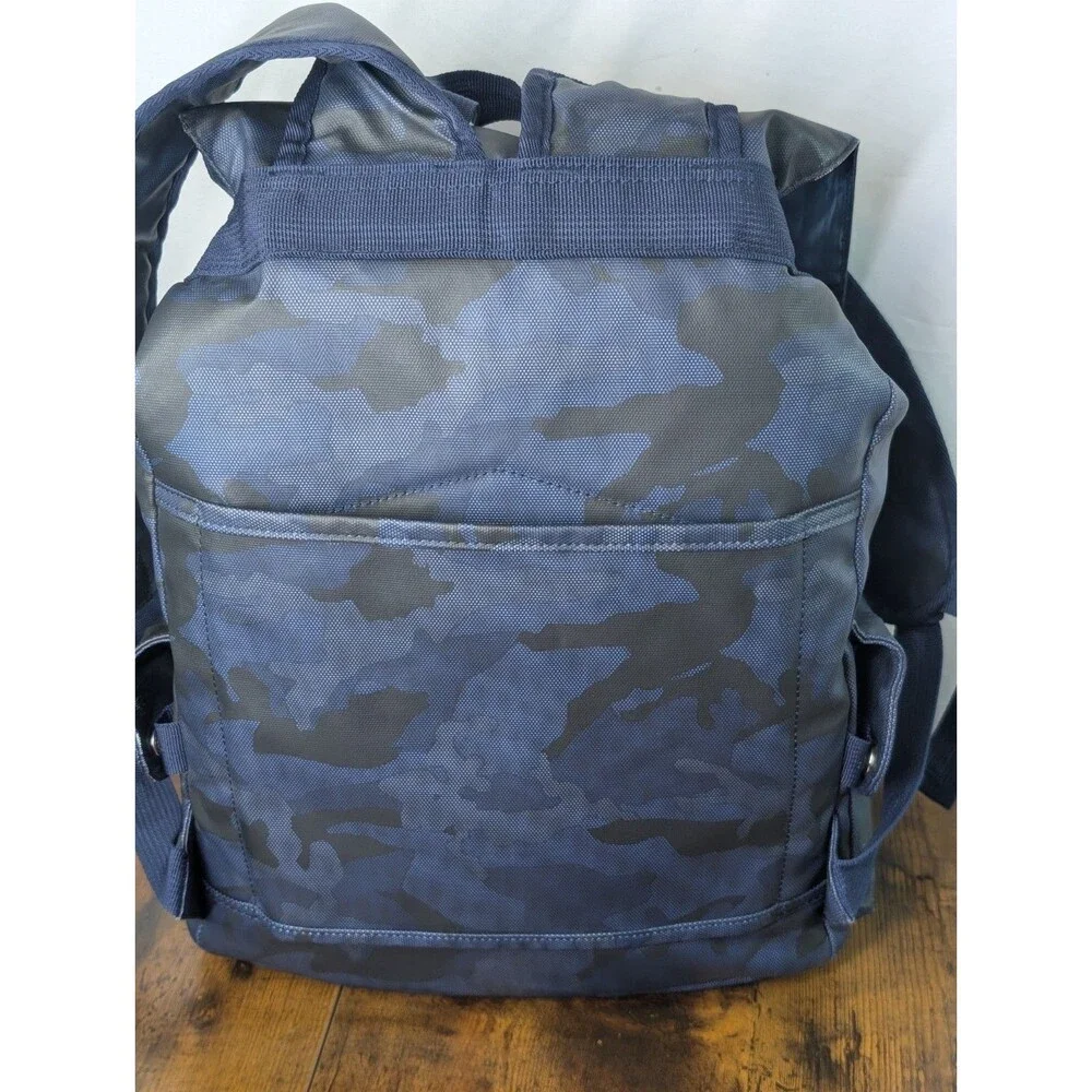 Duchamp London Laptop Backpack Rucksack Blue/Gray Camouflage